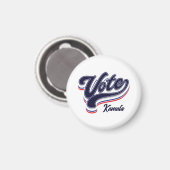 投票タイポグラフィ – 選挙マグネット マグネット (正面/裏面)