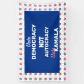 投票デモクラシー投票カマラ 横断幕 (縦)