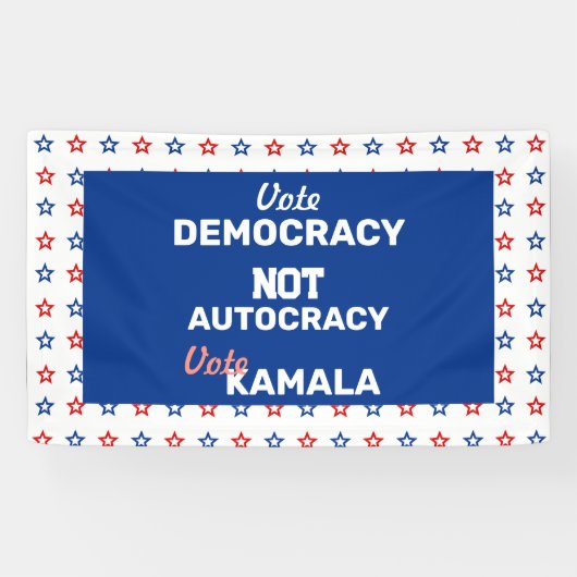 投票デモクラシー投票カマラ 横断幕 (横)