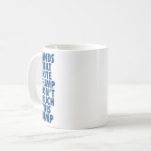 投票トランプはこのトランプにTouchしない手おもしろい コーヒーマグカップ (正面左)