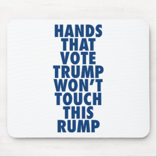 投票トランプはこのトランプにTouchしない手おもしろい マウスパッド