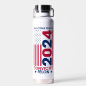 投票トランプ有罪判決フェロン2024 ウォーターボトル (背面)