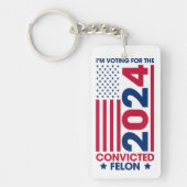 投票トランプ有罪判決フェロン2024 キーホルダー (正面)
