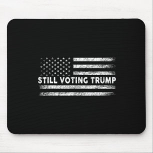 投票トランプ2024愛国的なアメリカ国旗の男性Home マウスパッド