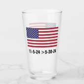 投票トランプ タンブラーグラス (正面)