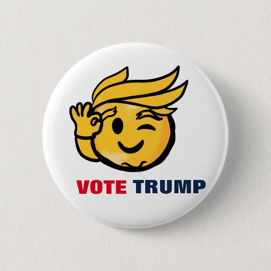 投票トランプ 缶バッジ (正面)