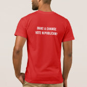 投票トランプ Tシャツ (裏面)