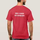 投票トランプ Tシャツ (裏面)