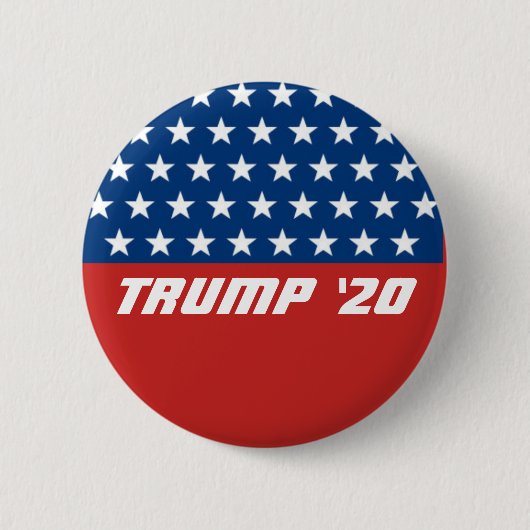 投票ドナルド・トランプ2020年 缶バッジ (正面)