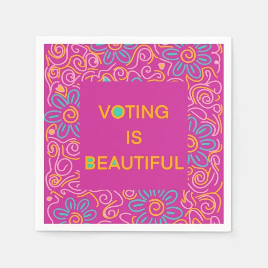 投票ナプキン スタンダードカクテルナプキン (正面)
