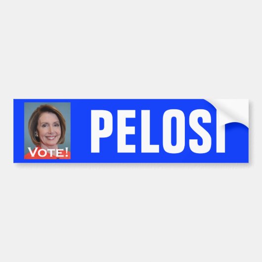 投票ナンシーPelosi バンパーステッカー (正面)