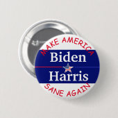 投票バイデン氏とハリスアメリカ国旗2020の選挙 缶バッジ (正面&裏面)