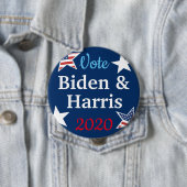 投票バイデン氏とハリスアメリカ国旗2020の選挙 缶バッジ (インサイチュ)