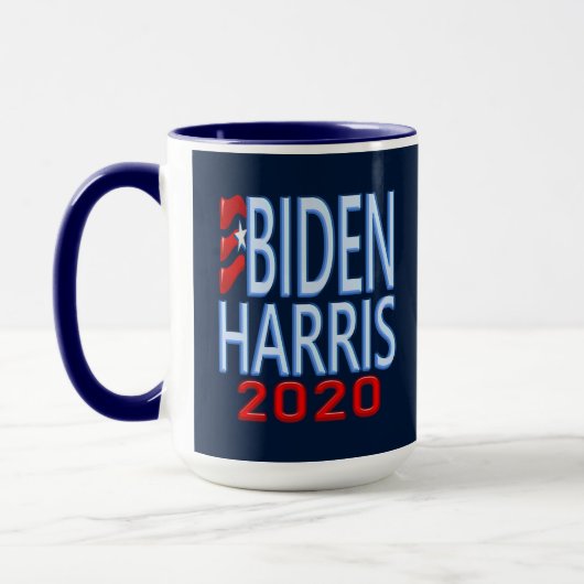 投票バイデン氏・ハリス大統領2020年選挙15oz マグカップ (左)