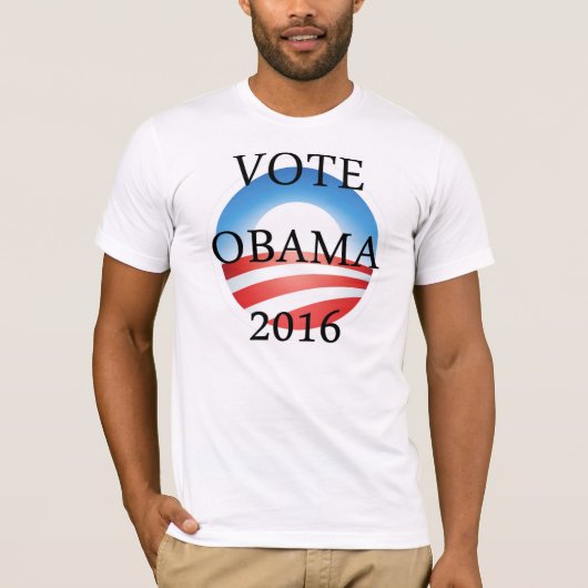投票バラック・オバマ2016年の大統領選挙 Tシャツ (正面)