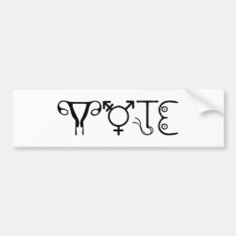 投票バンパーステッカー バンパーステッカー