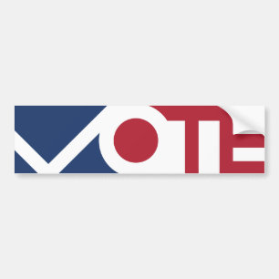 投票バンパーステッカー バンパーステッカー