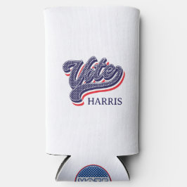 投票パーソナライズされた選挙の星とストライプ スリム缶クーラー