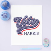 投票パーソナライズされた選挙の星とストライプ チラシ (シングル)