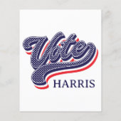 投票パーソナライズされた選挙の星とストライプ チラシ (裏面)