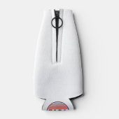 投票パーソナライズされた選挙の星とストライプ ボトルクーラー (裏面)