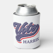 投票パーソナライズされた選挙の星とストライプ 缶クーラー (缶正面)