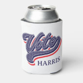 投票パーソナライズされた選挙の星とストライプ 缶クーラー (缶裏面)