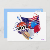 投票パーティー インビテーションポストカード (正面/裏面)