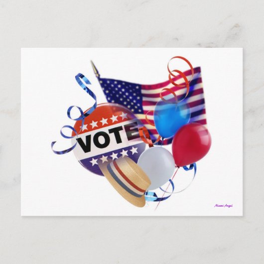 投票パーティー インビテーションポストカード (正面)