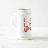 投票ヒラリー・クリントン切り抜きピザおもしろい・ビアマグ ビールジョッキ (正面左)