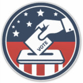 投票ビニールステッカー シール (正面)