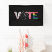 投票フェミニスト女性の権利が禁止された本LGBTQ 横断幕 (インサイチュ)