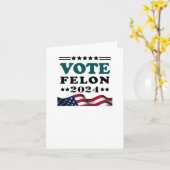 投票フェロン2024有罪判決フェロンステッカー カード (黄色い花)