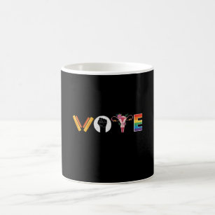 投票ブック子宮LGBTサポート コーヒーマグカップ