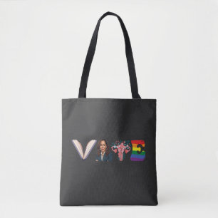 投票ブック子宮LGBT Kamala Harris Walz選挙 トートバッグ