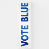 投票ブルーはっきりしたウォーター色文字政治的 横断幕 (縦)