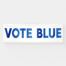 投票ブルーはっきりしたウォーター色文字政治的