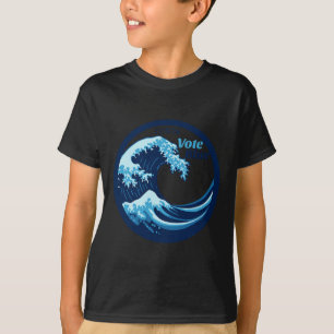 投票ブルーウェーブ民主党議員カマラハリス選挙区 Tシャツ