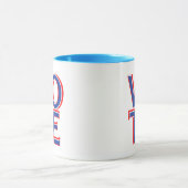 投票ブルーコーヒーマグカップ選挙キャンペーン マグカップ (中央)