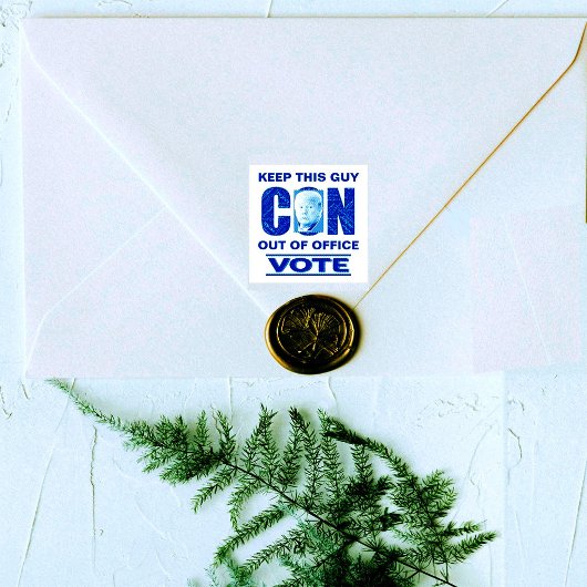 投票ブルーレジスト2024自己インク付きゴムスタンプ セルフインキングスタンプ