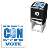 投票ブルーレジスト2024自己インク付きゴムスタンプ セルフインキングスタンプ (インサイチュ)