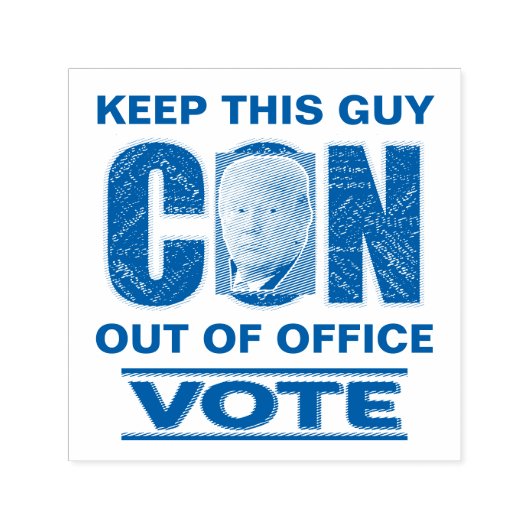 投票ブルーレジスト2024自己インク付きゴムスタンプ セルフインキングスタンプ (デザイン)