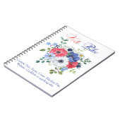 投票ブルー投票アメリカ民主党の有権者 ノートブック (左側)