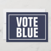 投票ブルー2024米国の選挙 招待状 (正面)