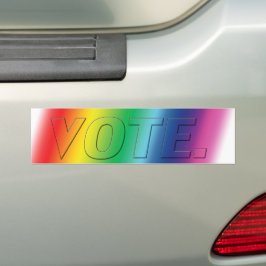 投票プライド虹の色 – Bumper Sticker バンパーステッカー