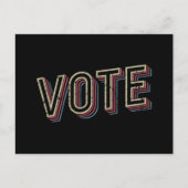 投票プロ大統領選挙フェミニスト ポストカード (正面)