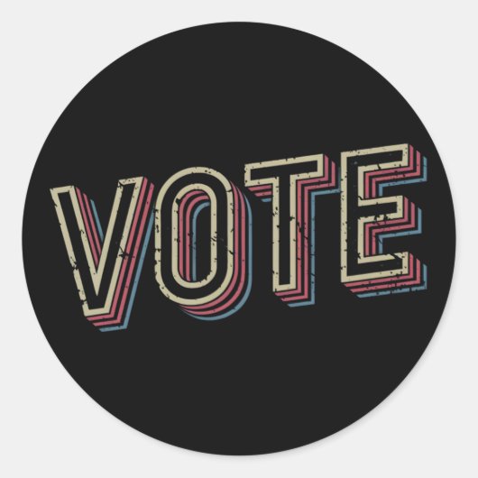 投票プロ大統領選挙フェミニスト ラウンドシール (正面)