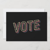 投票プロ大統領選挙フェミニスト 招待状 (正面)