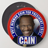 投票ヘルマンカイン2012年 缶バッジ (正面&裏面)