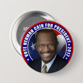 投票ヘルマンカイン2012年 缶バッジ (正面&裏面)